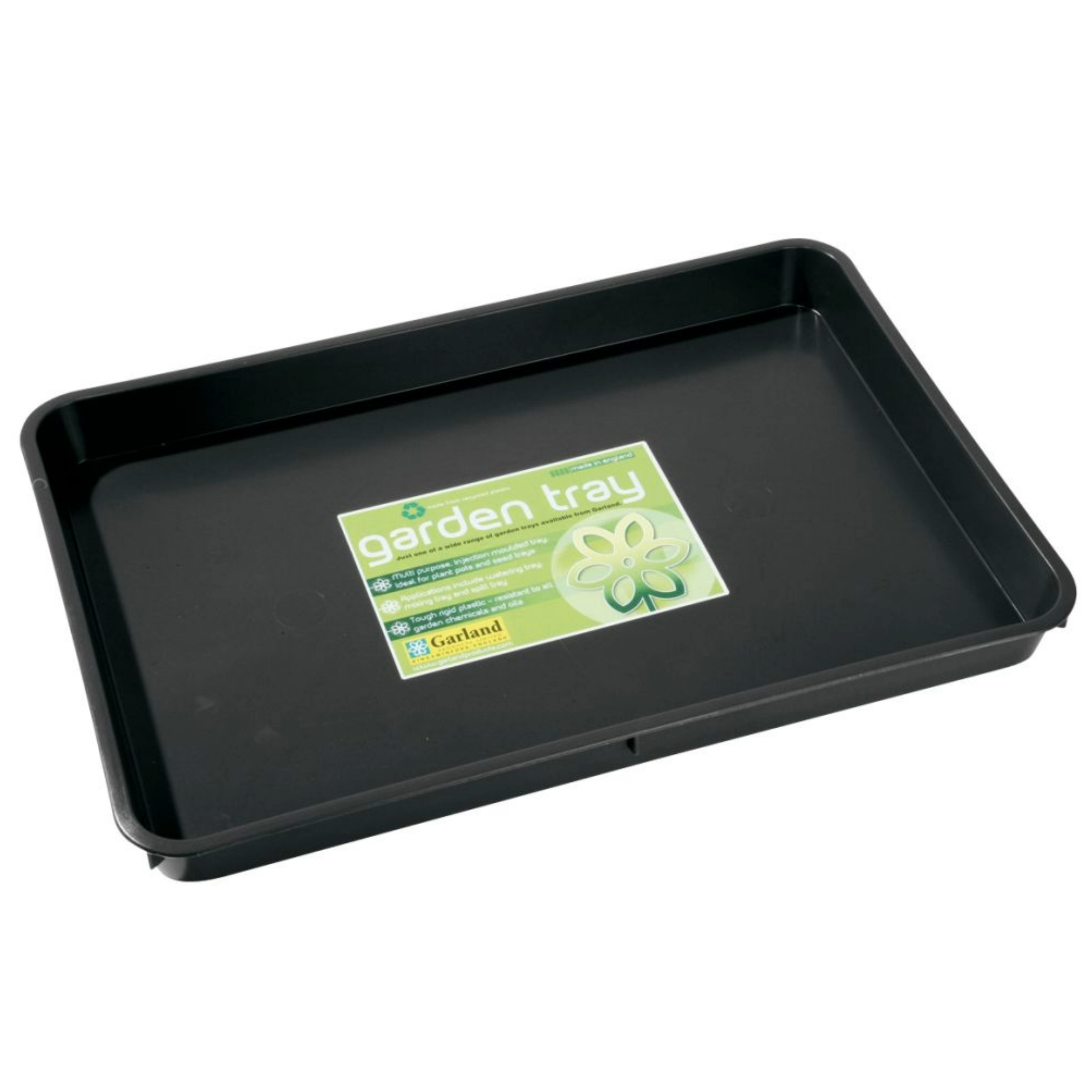 Stabile Pflanzschale 57 x 38,5 x 5 cm – aus 100 % recyceltem Kunststoff, ideal für Jungpflanzen, Transport & Bewässerung von Anzuchttöpfen