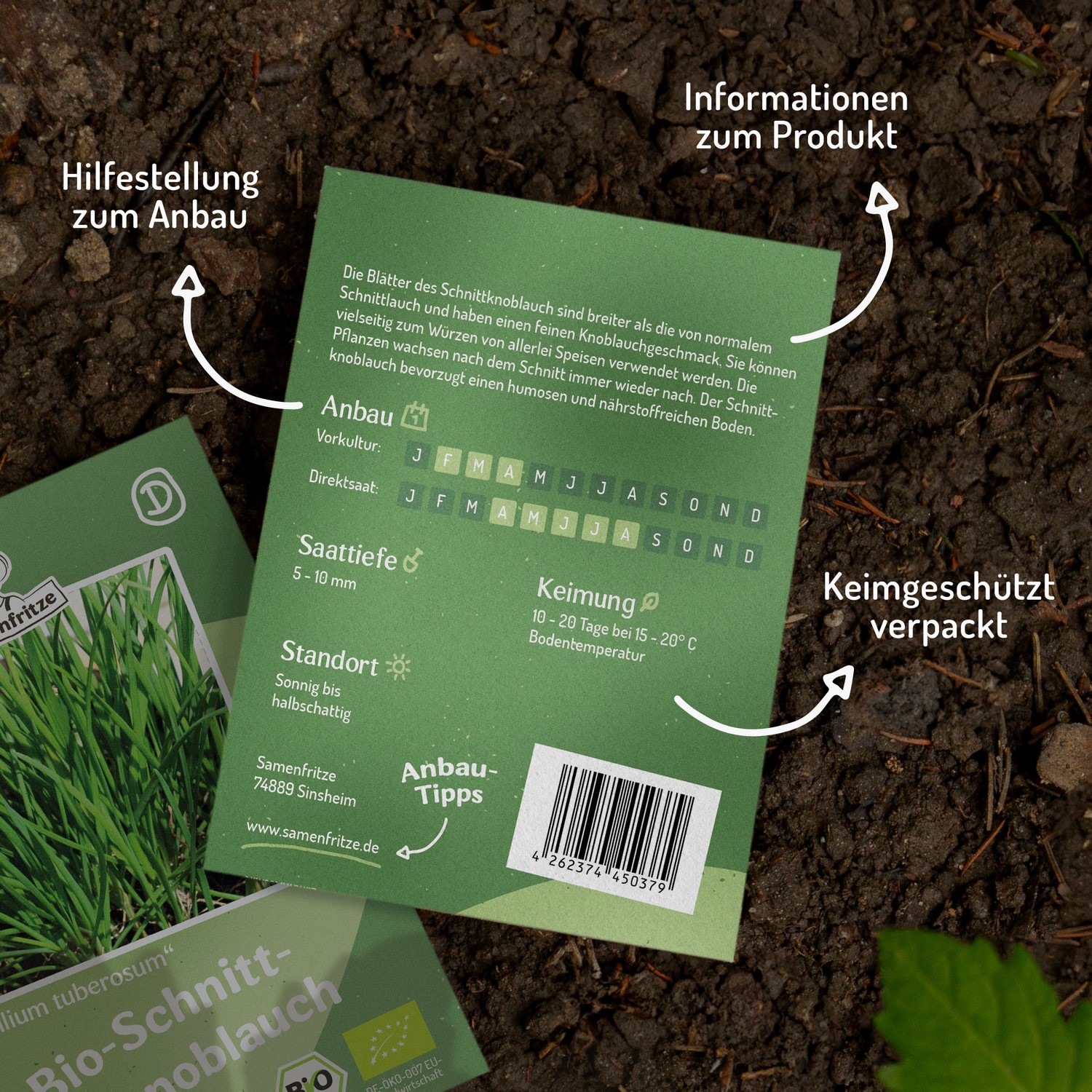 Bio-Schnittknoblauch Samen