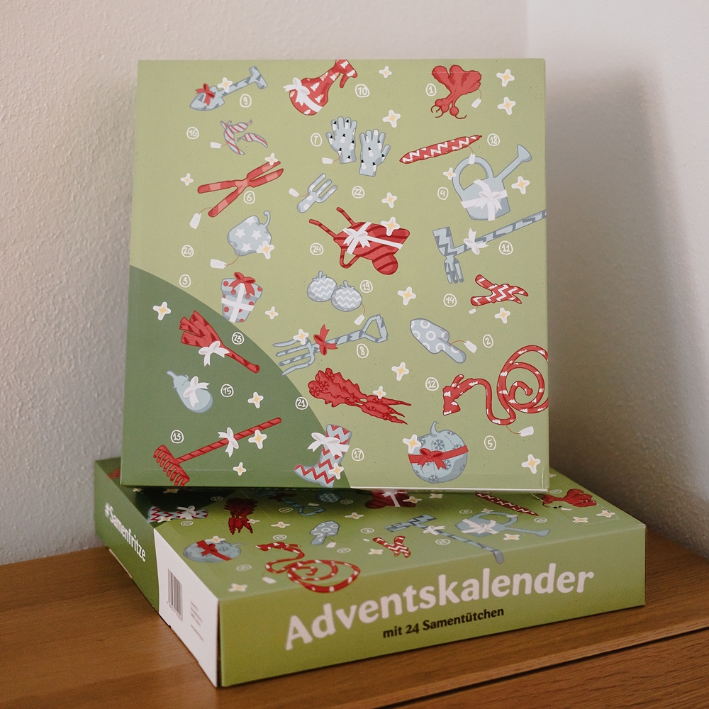Samenfritze Saatgut-Adventskalender 2025 – 24 Tage Gartenfreude!